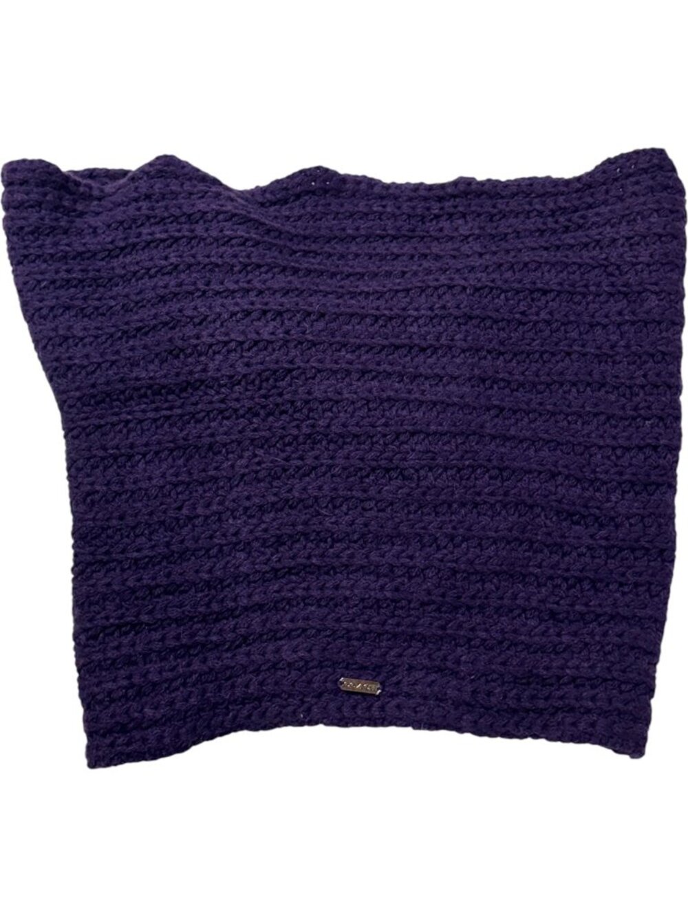 💜 Coach Chunky Twisted Cowl Scarf Purple Alpaca Merino Brand New w/Tag $198